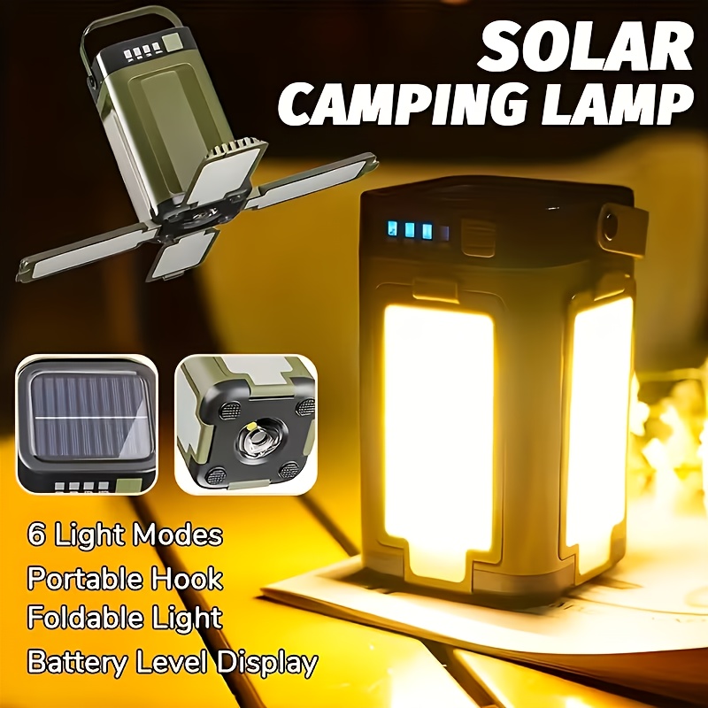 Solar Lamp - 태양광 야외 휴대용 캠핑 조명, 태양열