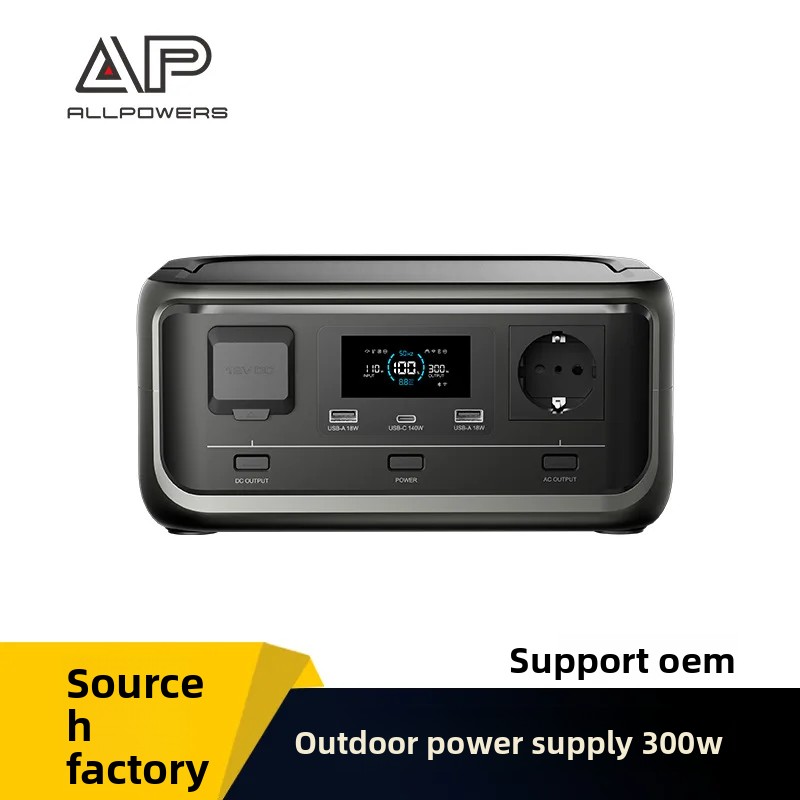 Outdoor Power Station - P300 휴대용 파워스테이션, 300W LiFePO4 고출력