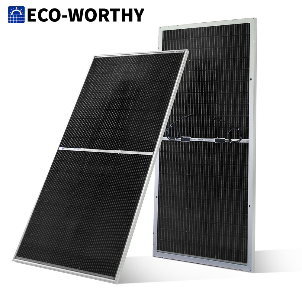 Solar Panel 200W - ECO-WORTHY 195W N형 18BB 양면 태양광