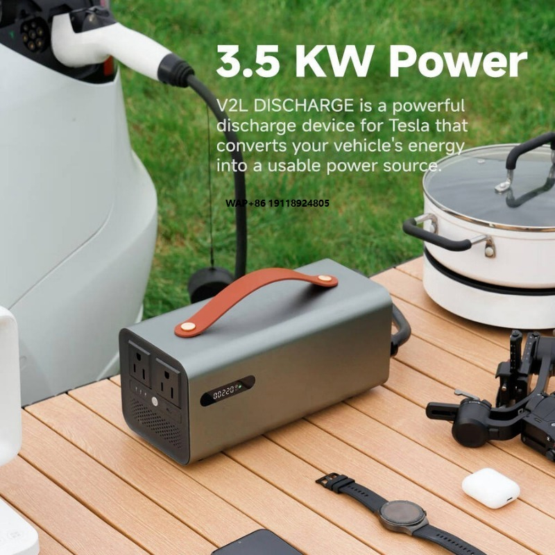 Outdoor Power Station - 3.5kW NACS V2L 방전 스테이션, EV