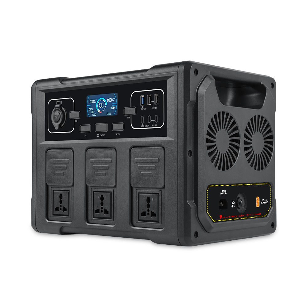 Solar Generator - 1200W 휴대용 태양광 발전기, LiFePO4 배터리