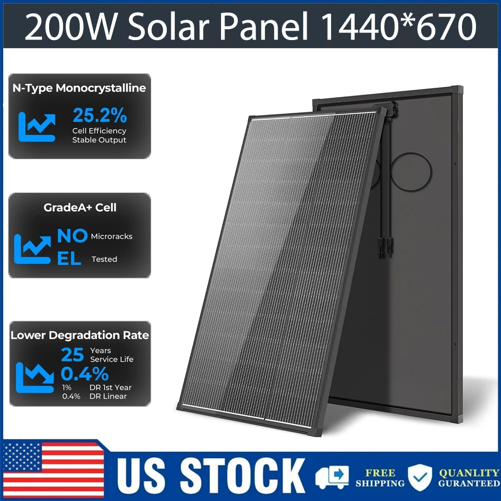 Solar Panel 200W - AeternaSol 400W, 200W 태양광 패널, 18V