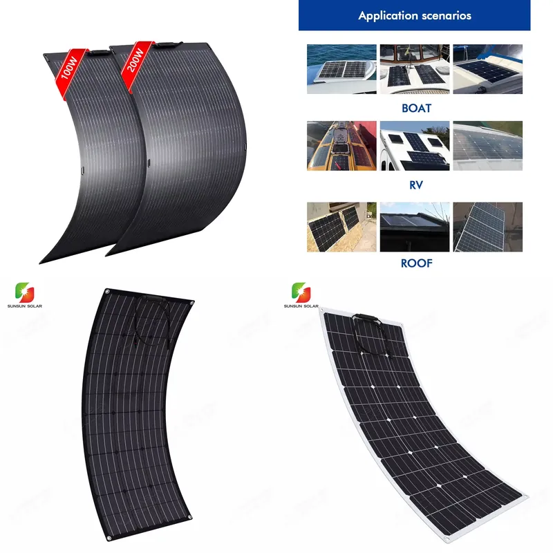 Solar Panel 200W - 50W 100W 150W 200W 플렉시블 태양광