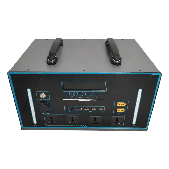Outdoor Power Station - AC 2000w 2500w 리튬인산철 배터리 MPPT