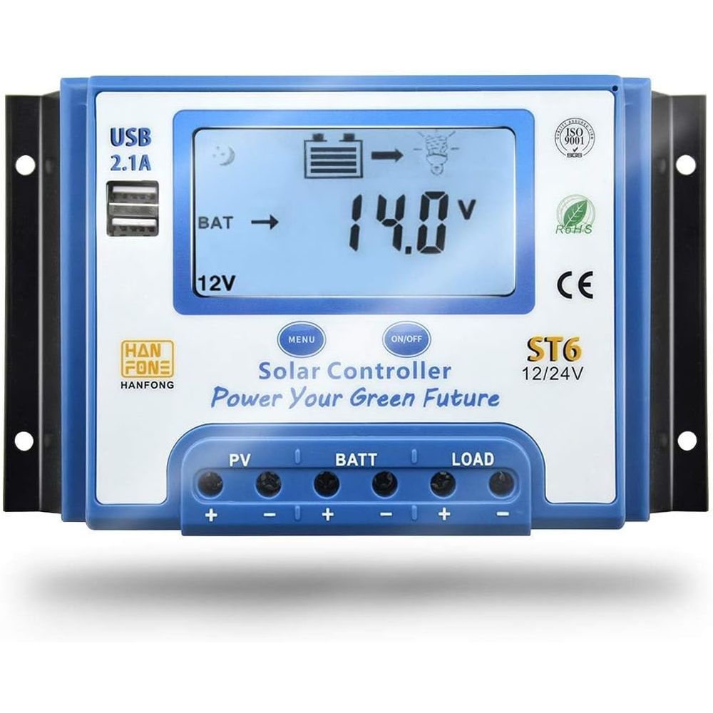 60A 태양광 충전 컨트롤러 12V/24V 자동 전압  - Solar Panel 리뷰 및 가격