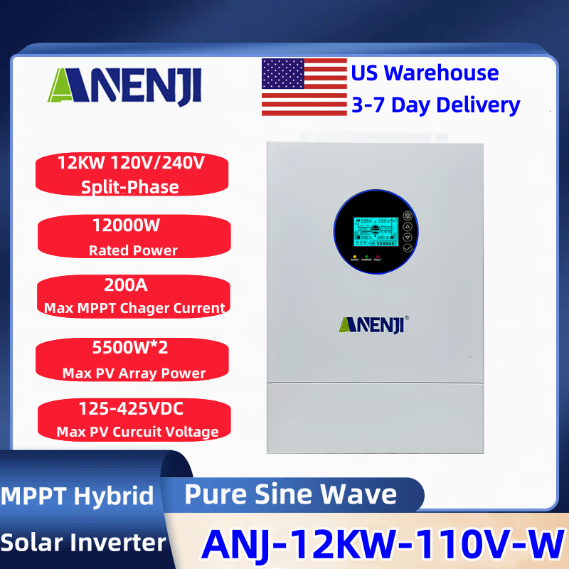 ANENJI 분할 위상 120V/240V 12kW 하이 - Charge Controller Solar 리뷰 및 가격