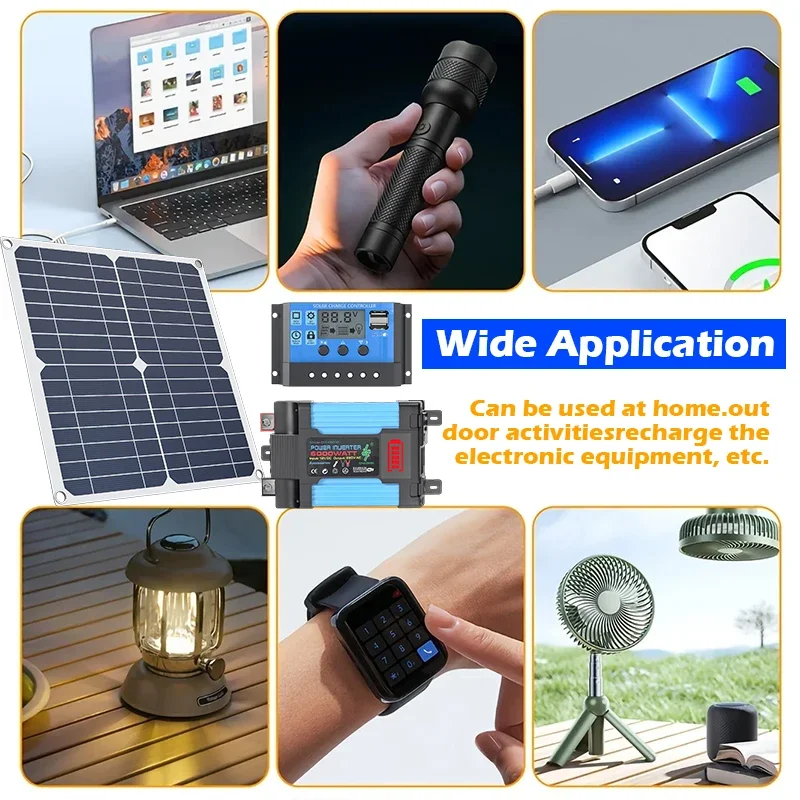 6000W 태양광 키트는 200W 태양광 패널과 컨트롤 - Solar Panel 200W 리뷰 및 가격
