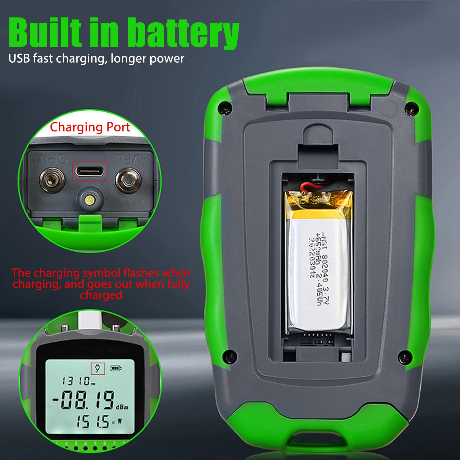 USB 충전 케이블이 포함된 적색광 광케이블 파워 테스 - Energy Monitor Meter 리뷰 및 가격