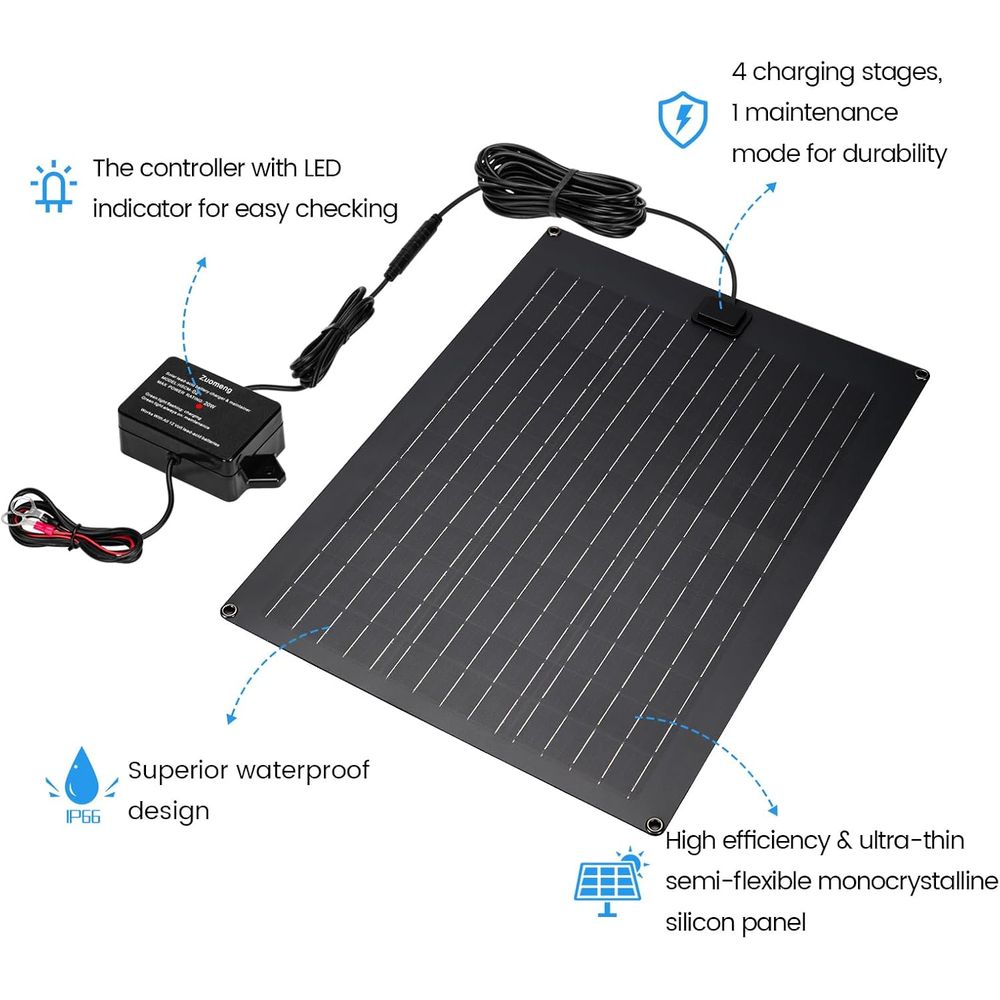 태양광 배터리 충전기 유지보수 장치, 덤프 트레일러용  - Solar Panel 리뷰 및 가격