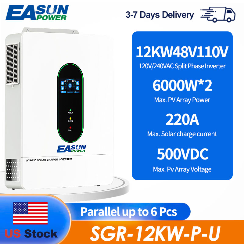 EASUN US 12KW 12000W 분리형 태양광 인 - Charge Controller Solar 리뷰 및 가격