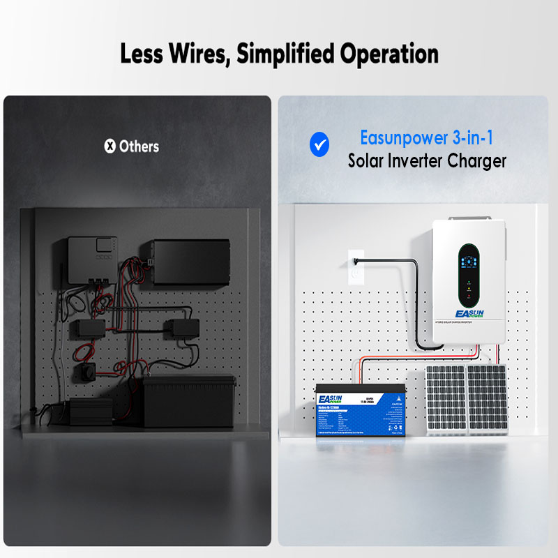 EASUN US 12KW 12000W 분리형 태양광 인 - Charge Controller Solar 리뷰 및 가격