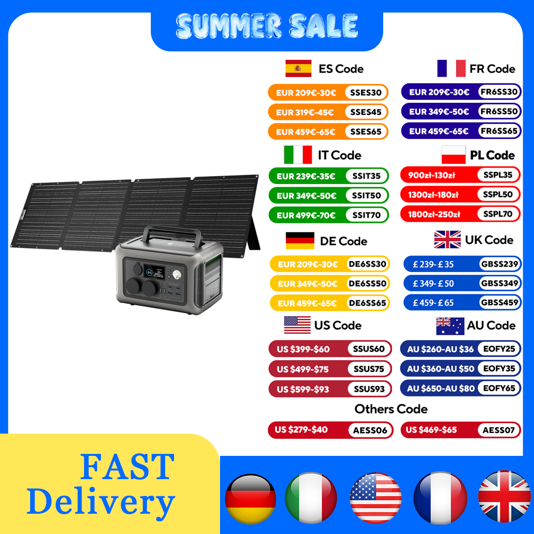 올파워스 R600 파워스테이션 299Wh 600W 태양 - Solar Panel 200W 리뷰 및 가격