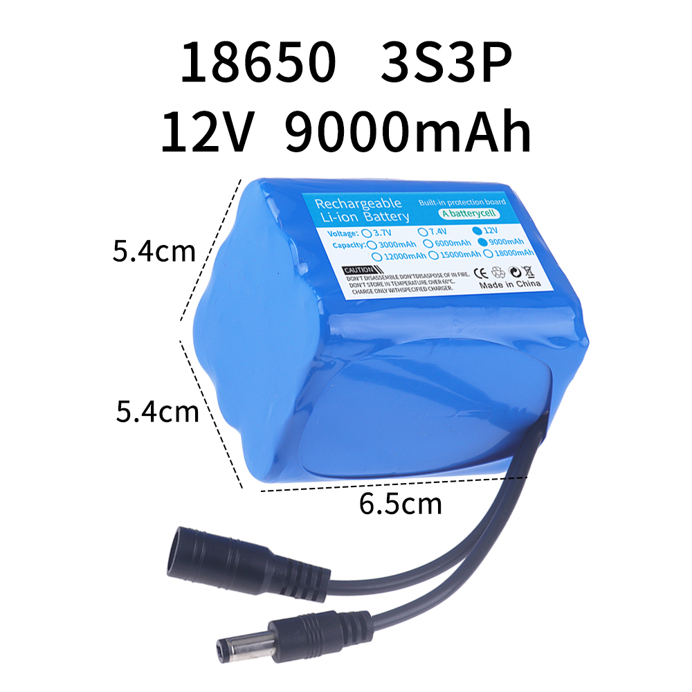 12V 9000mAh 3S3P 리튬 이온 배터리, CC - Lithium Battery 12V 리뷰 및 가격
