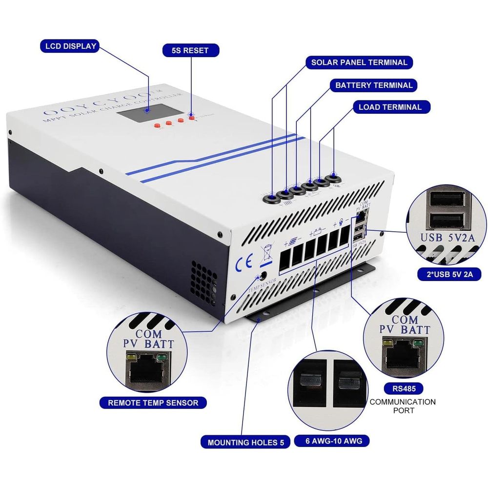 100A MPPT 태양광 충전 컨트롤러 24V 12V  - Solar Panel 리뷰 및 가격