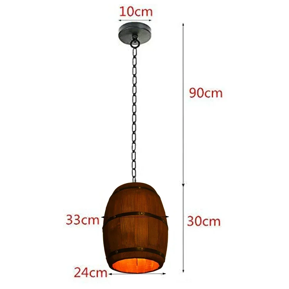 소박한 빈티지 샹들리에 나무 펜던트 조명 와인 배럴 행 - Solar Lamp 리뷰 및 가격