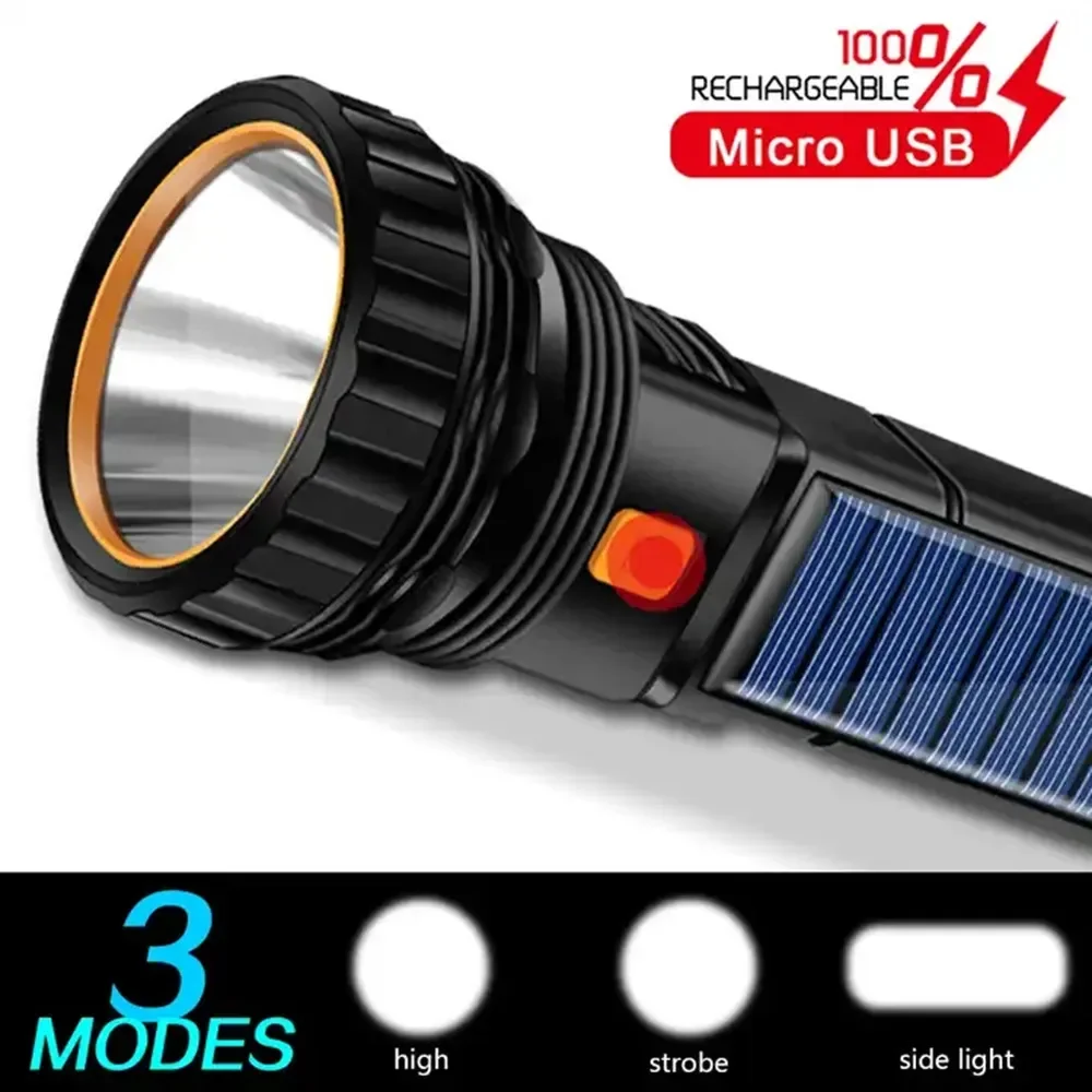 1PC 다기능 태양열 LED 손전등 야외 장거리 토치  - Solar Generator 리뷰 및 가격
