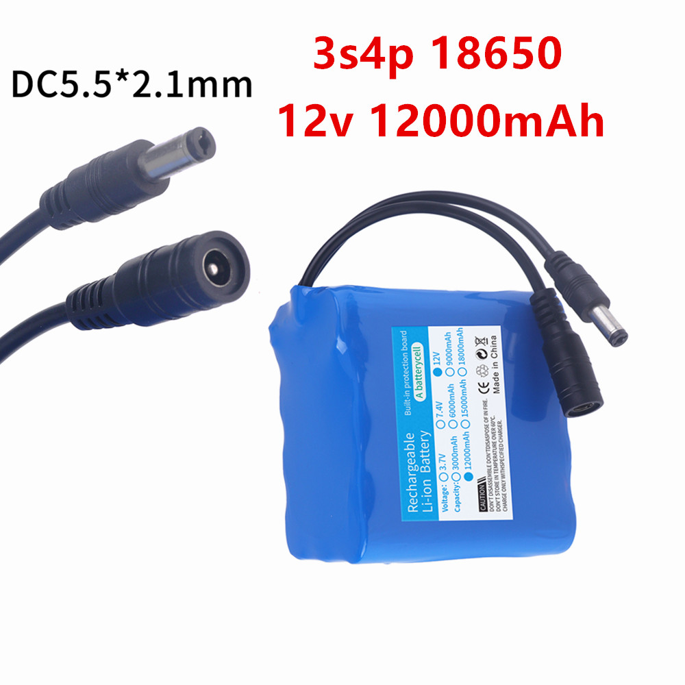 12V 12000mah 배터리 3S4P 실제 용량 충전 - Lithium Battery 12V 리뷰 및 가격